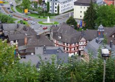 Blick von oben, auf Dillenburg
